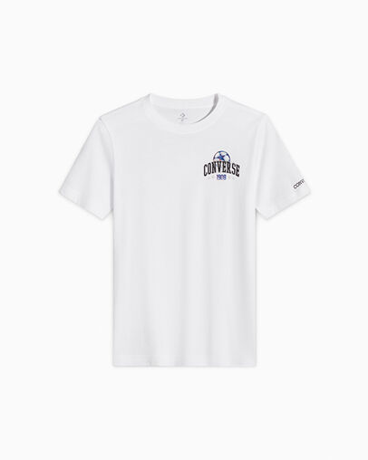 Soccer Star Graphic T-Shirt White, Front View