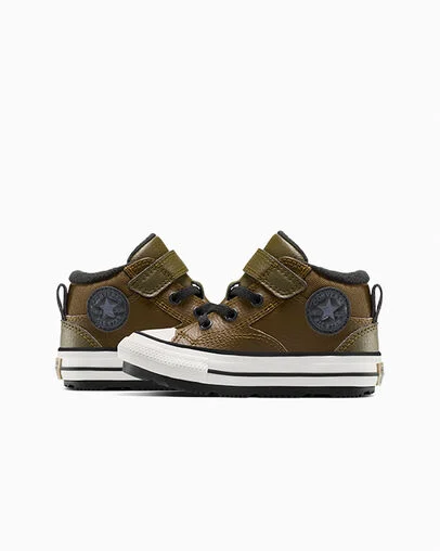 Chuck Taylor All Star Malden Street Boot Easy-On Surplus Olive/Vintage White, Detail Angle View