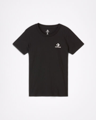 Star Chevron Small Chest Logo Black