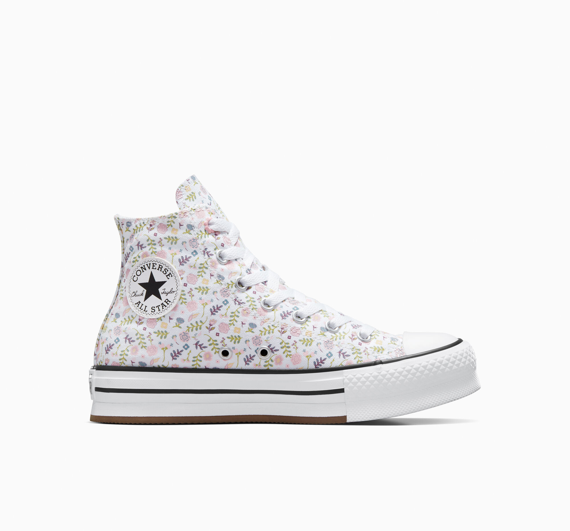 Chuck Taylor All Star EVA Lift Platform Feline Florals Big Kids