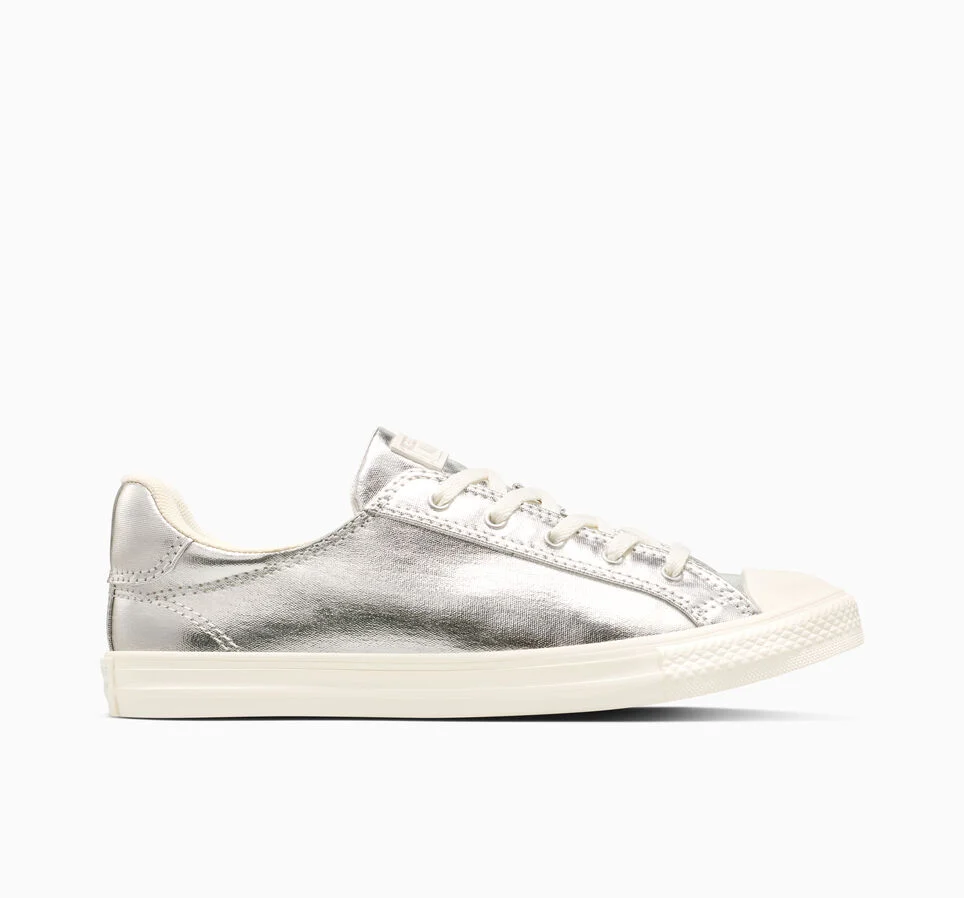 Chuck Taylor All Star Dainty Metallic Silver Metallic/Egret