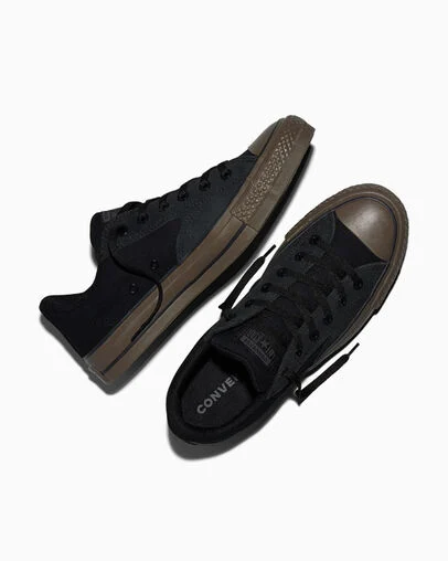 Chuck Taylor All Star Malden Street Skate Black/Dark Matter/Brown, Angled View