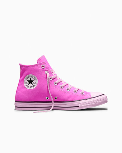 Chuck Taylor All Star Tonal Shocking Orchid Pink/New Found Bloom Pink/Black, Outer Side View