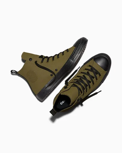 Chuck Taylor All Star TecTuff Bog Down/Black/Black, Angled View