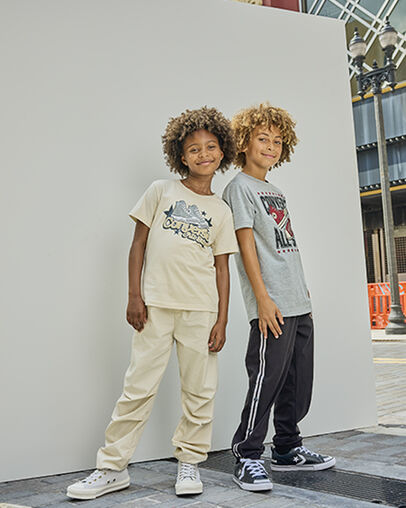 High-Rise Parachute Pants Natural Ivory