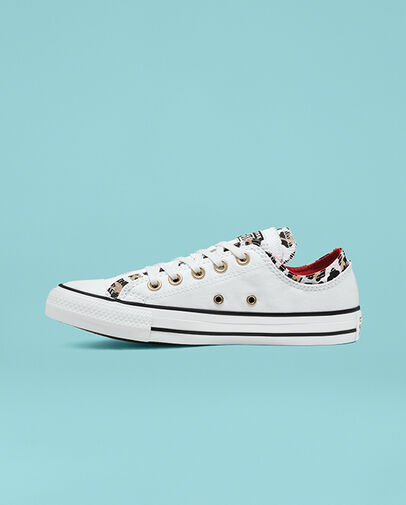 Double Upper Chuck Taylor All Star White/Multi/Enamel Red