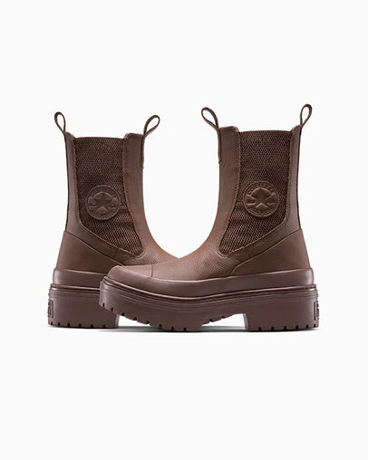 Chuck Taylor All Star Lugged Heel Chelsea Boot Totally Fudged/Totally Fudged, Detail Angle View