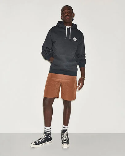 Chuck Taylor Patch Pullover Hoodie Converse Black, Full Body View