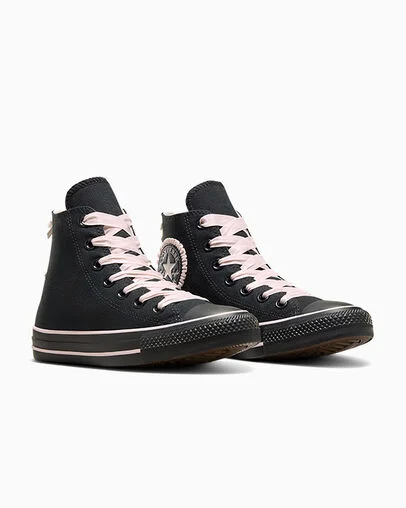 Chuck taylor All Star Pink Ribbon Black/Blush Hush/Black, Top and Side View