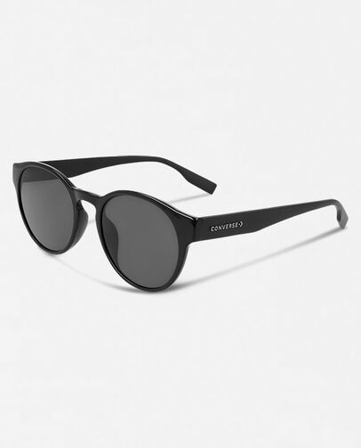 Malden Sunglasses Black With Solid Smoke Lens, Front View