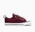 Chuck Taylor All Star Tigers Easy On Deep Bordeaux/Gold Palm/White