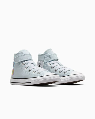 Chuck Taylor All Star Heart Patch Easy-On Winter Slay Blue /White/Black, Top and Side View