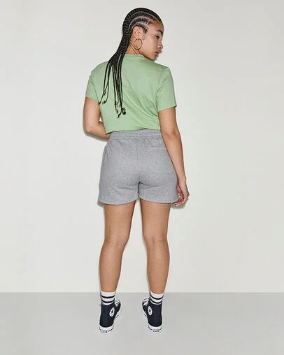 Chuck Taylor Patch Shorts Vintage Grey Heather, Detail View