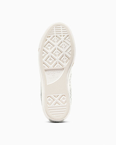 Chuck Taylor All Star Lift Platform Butterflies Fossilized/Egret/Fossilized, Outsole View