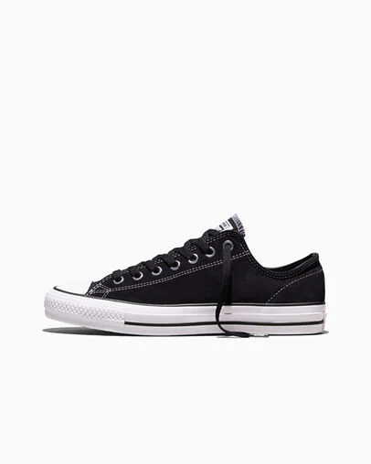 CONS Chuck Taylor All Star Pro Suede Black/Black/White, Inner Side View