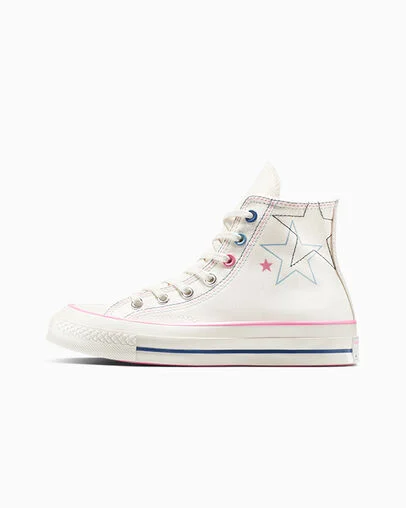 Chuck 70 Stars Egret/Oops Pink/Infinity Pool, Inner Side View