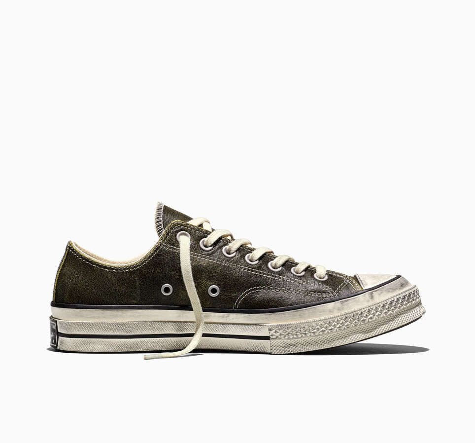 Chuck 70 Burnished Leather Moss Sauce/Egret/Black