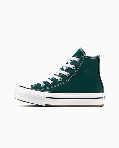 Chuck Taylor All Star EVA Lift Platform Canvas Jaded Teal/White, Inner Side View