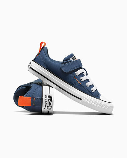 Chuck Taylor All Star Malden Street Easy On Navy/Pale Magma/White, Detail Angle View