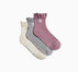 3-Pack Ruffle Quarter Socks Pastel