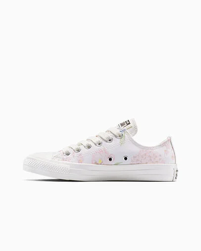 Chuck Taylor All Star Flowers Vintage White/Egret/Silver, Inner Side View