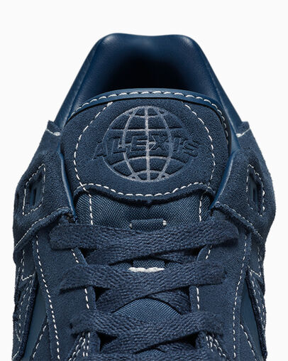CONS AS-1 Pro Suede Navy/Navy/White, Detail Angle View