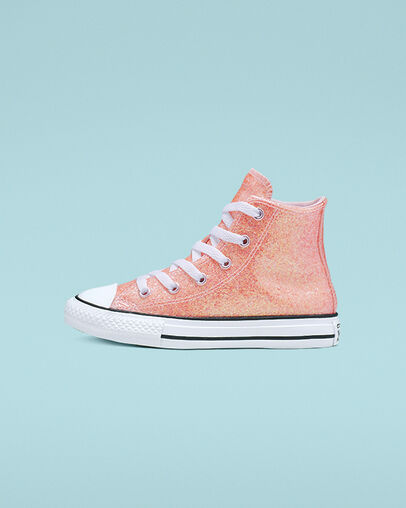 Coated Glitter Chuck Taylor All Star Barely Rose/Black/White