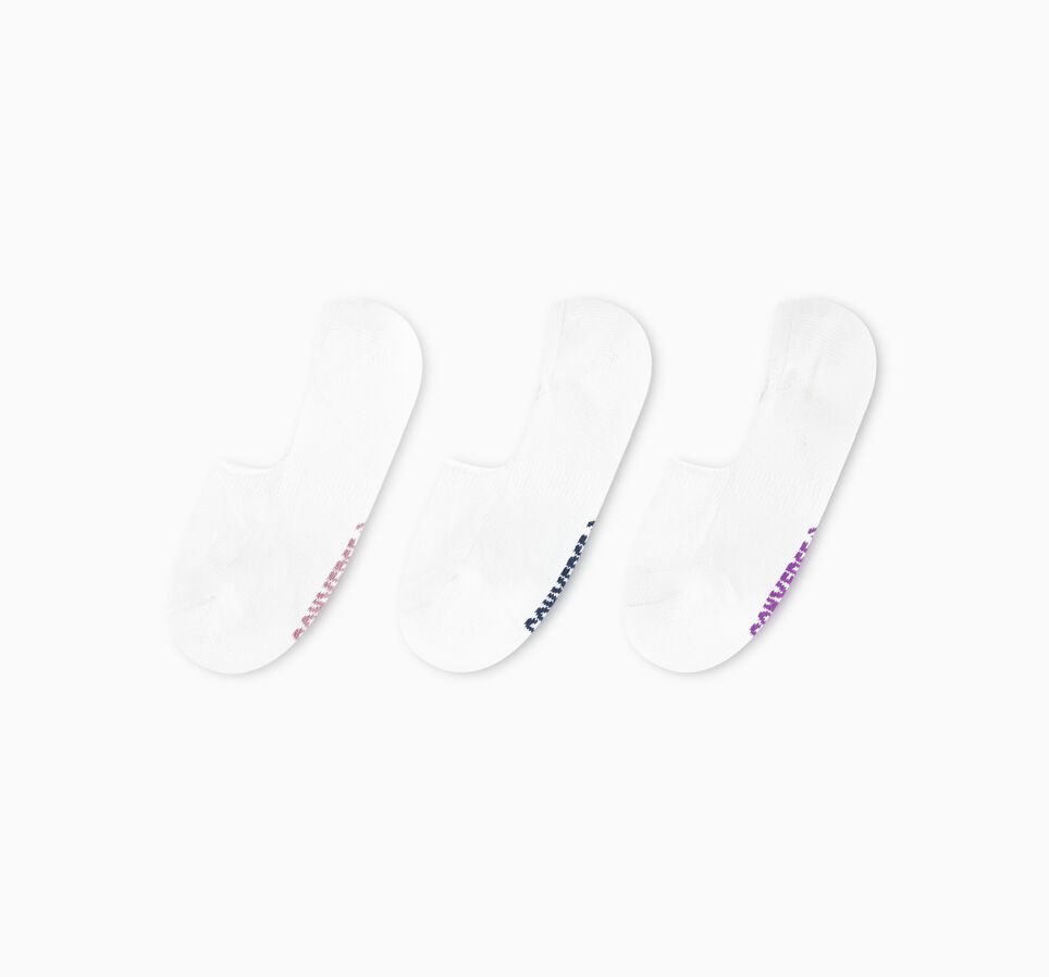 3-Pack Wordmark Liner Socks White / Multi