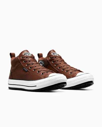 Chuck Taylor All Star Malden Street Boot Bear Nap Brown/Toadstool Tan/White, Top and Side View