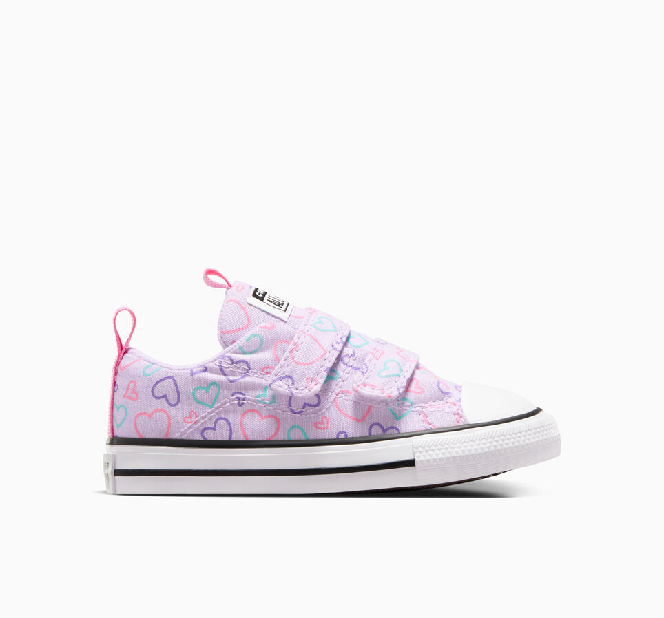Chuck Taylor All Star Hearts Easy-On Vapor Violet/Oops Pink/ White