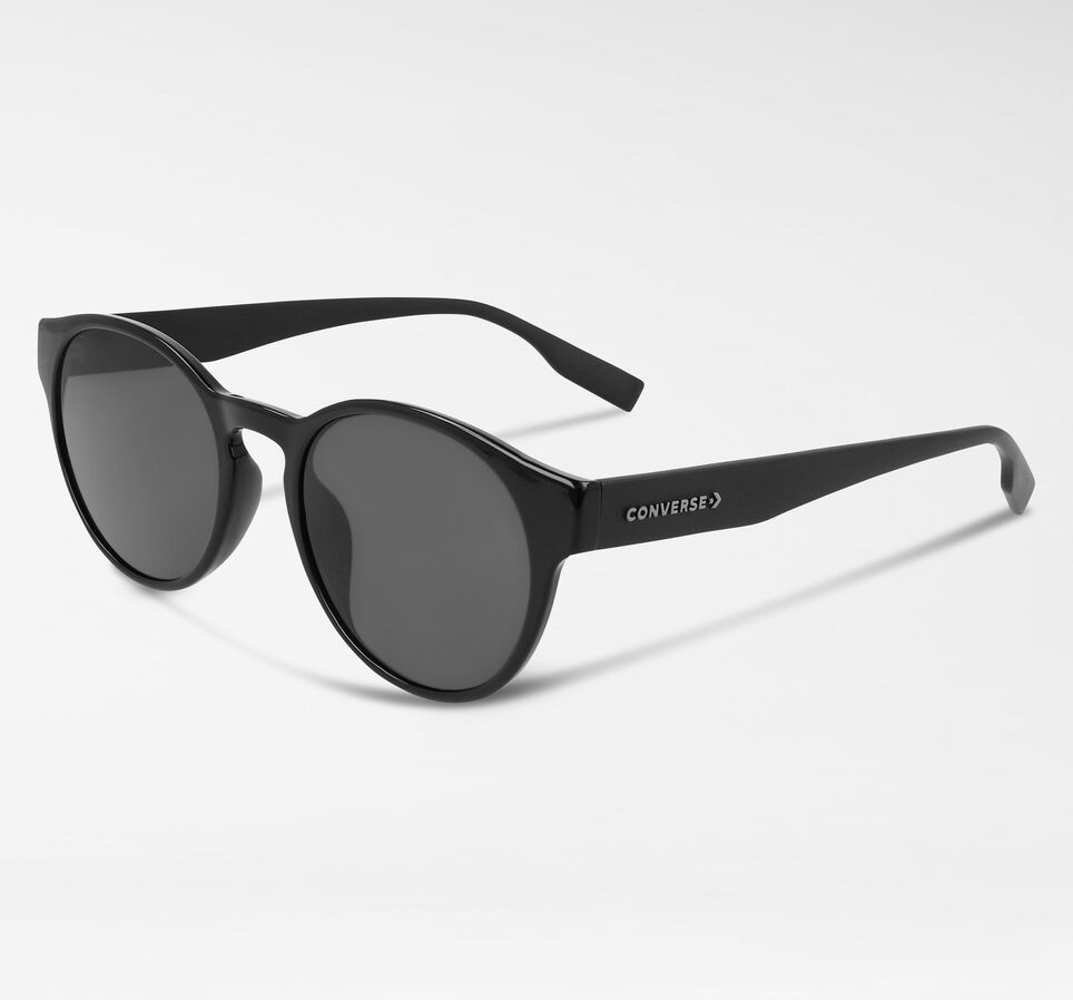 Malden Sunglasses Black With Solid Smoke Lens
