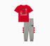 Dinos Short Sleeve T-Shirt & Joggers Set Dk Grey Heather