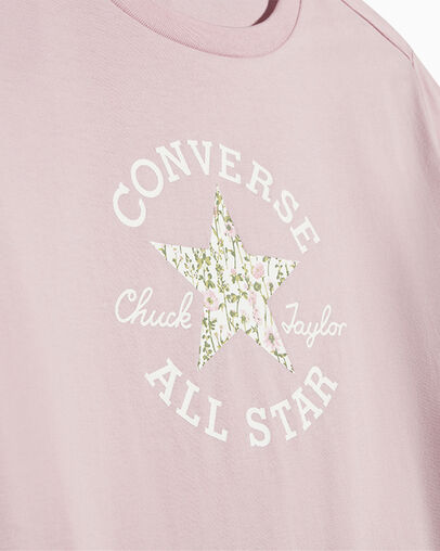 Floral Chuck Taylor T-Shirt Summit Pink, Full Body View