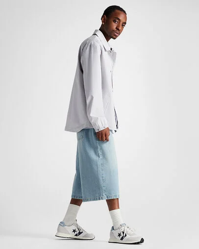 Converse Omega Trainer Barely Grey/Vintage White/Black, On Foot Shot 1