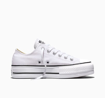 Chuck Taylor All Star Platform White Low Top Women's Shoe