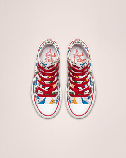 Chuck Taylor All Star Dinoverse High Top White/Enamel Red/Totally Blue