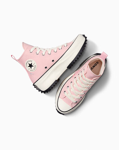 Run Star Hike Platform 3D Flowers Donut Glaze/Egret/Black, Angled View