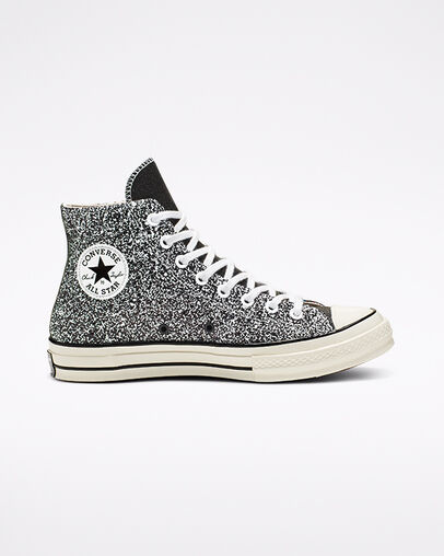 Converse x JW Anderson Glitter Chuck 70 High Top Black/White/Egret