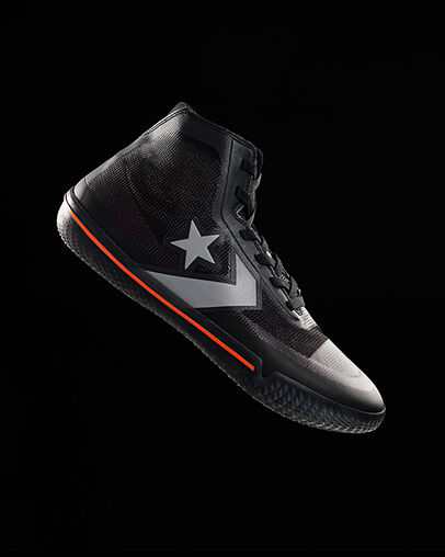 All Star Pro BB High Top Black/Bold Mandarin