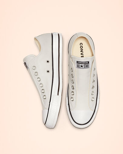 Chuck Taylor All Star Leather Slip Mouse/White/Black