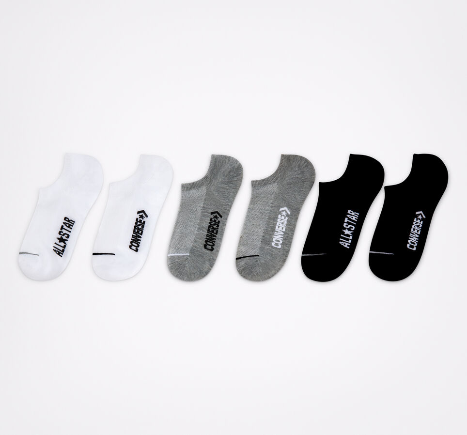 Wordmark No-Show 6-Pack Socks Black