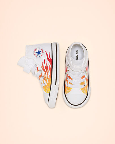 Archive Flames Hook and Loop Chuck Taylor All Star White/Enamel Red/Fresh Yellow
