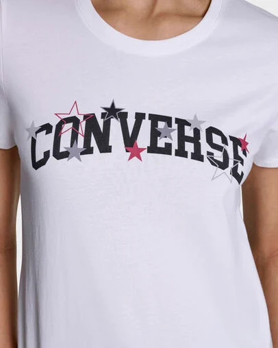 Stars T-Shirt White, Detail View