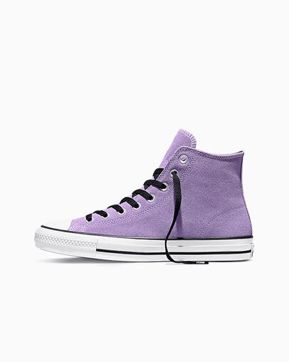 CONS Chuck Taylor All Star Pro Suede Lilac Soda/Black/White, Inner Side View
