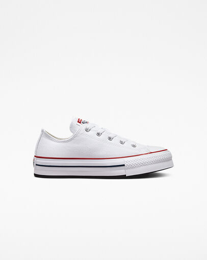 Chuck Taylor All Star EVA Lift Platform Canvas White/Garnet/Navy, Outer Side View