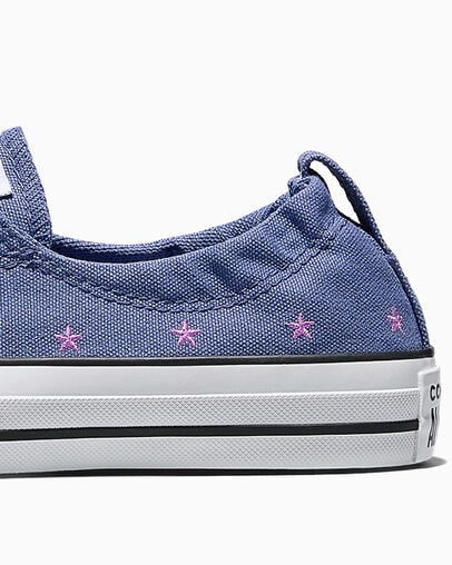Chuck Taylor All Star Shoreline Embroidered Stars Indigo Storm/Lt Shocking Orchid Pink/White