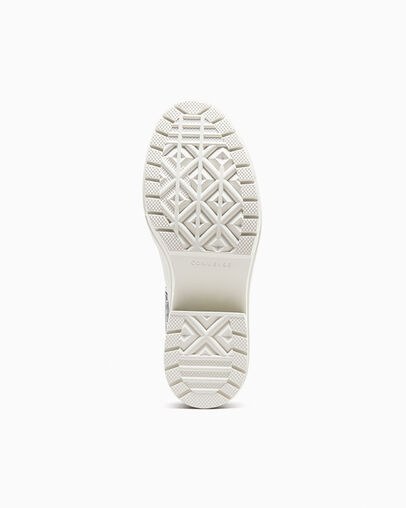 Chuck 70 De Luxe Heel Glitter Gunmetal/Laser Black, Outsole View