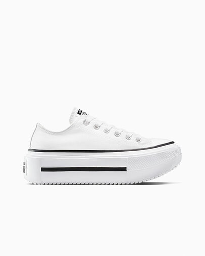 Chuck Taylor All Star Lift Double Stack Platform Canvas White/Black/White, Outer Side View