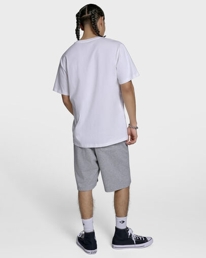 Star Outline T-Shirt White, Back View