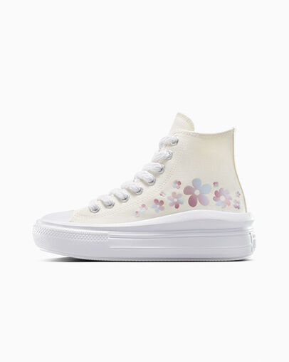 Chuck Taylor All Star Move Platform Gradient Flowers Egret/Orchid Dust, Inner Side View